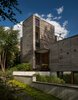 Modern home with Exterior, Metal Roof Material, House Building Type, Wood Siding Material, and Flat RoofLine. Entry Walk Photo 3 of House on Little Round Bay