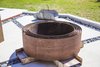 With his young sons in mind, Young worked with a local metal artist and together they came up with this double-walled firepit design. "It was a design choice to provide a layer of air in between the firepit and the outer surface to prevent burns," explained Young. "Holes in the outer layer vent the heat. It was really just an experiment.”
Young and his wife sought out many "amazingly creative people that we have in Orlando" to bring many ideas for their family home to life. Photo 5 of 1600 Lakeside modern home