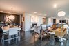 Modern home with Dining Room, Gas Burning Fireplace, Floor Lighting, Chair, Dark Hardwood Floor, Table, Recessed Lighting, and Pendant Lighting. Dining and living Photo 2 of An Eduard Dreier Home asked $1.2M