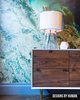Closeup of customized dresser with geographical mural. Photo 14 of East Harlem Residence modern home
