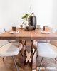 Custom dining table. Photo 7 of East Harlem Residence modern home