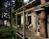 Modern home with Outdoor and Small Patio, Porch, Deck. Cabin at Longbranch | Olson Kundig Photo 12 of Cabin in Longbranch