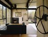 Modern home with Living Room, Standard Layout Fireplace, Sofa, and Medium Hardwood Floor. Delta Shelter | Olson Kundig Photo 5 of Delta Shelter