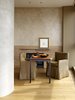 Modern home with Dining Room, Gas Burning Fireplace, Table, Desk, and Recessed Lighting. Haven of Reflection | Olson Kundig Photo 4 of Haven of Reflection