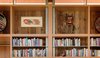 Modern home with Living Room and Bookcase. City Cabin | Olson Kundig Photo 13 of City Cabin