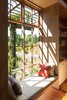 Modern home with Living Room. Olson Kundig's Country Garden House ekes out as much window space as possible. Gardens designed in collaboration with notable plantsman Dan Hinkley are visible from every room, and window walls in the living area allow the gardens to become a part of the home.
Photo 13 of Country Garden House