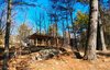 Modern home with Outdoor, Slope, Trees, Boulders, and Wood Patio, Porch, Deck. Frontenac House - Exterior Photo 5 of Frontenac House
