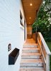Modern home with Outdoor, Horizontal Fences, Wall, Wood Fences, Wall, Front Yard, Wood Patio, Porch, Deck, and Small Patio, Porch, Deck. Our House - Front Porch Photo 4 of Our House