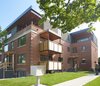 Modern home with Outdoor, Grass, Small Patio, Porch, Deck, Wood Patio, Porch, Deck, Walkways, Trees, and Wood Fences, Wall. 1733 Bathurst - Exterior Photo of 1733 Bathurst