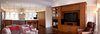 Modern home with Living Room, Chair, Pendant Lighting, Sofa, Console Tables, Dark Hardwood Floor, and Ceiling Lighting. Black Creek Ravine - Great Room Photo 8 of Black Creek Ravine