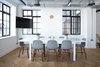 Light is an important element and a well-lit space with big windows is crucial to productivity and good mood. Photo 2 of Project Office modern home