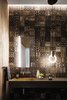 Modern home with Recessed Lighting and Pendant Lighting. Taula House by M Gooden Design | Powder Room Photo 12 of Taula House