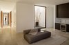 Family Room is lit by a skylit terrarium Photo 5 of Watermill House modern home