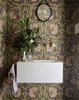 Modern home with Bath Room, Concrete Floor, Wall Mount Sink, One Piece Toilet, and Wall Lighting. Powder Room Photo 7 of Brooklyn Row 1