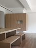 The adding of simple and geometrical objects in relation with the exposed existing structure. Photo 12 of H Residence modern home