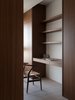 Modern home with Light Hardwood Floor, Shelves, and Chair. A glimpse of Study. Photo 13 of W Residence