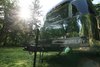 Modern home with Exterior. Gogo, Exterior / High polished shell with freshly painted gloss black endcaps. Photo of Gogo, the 1974 Argosy