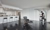 Modern home with Living Room, Chair, Recessed Lighting, and Vinyl Floor. View of Sliding Door Assembly from Living Room Photo of MC01