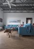 Family room, cork flooring throughout residence. Photo 4 of Studio GoodLight modern home