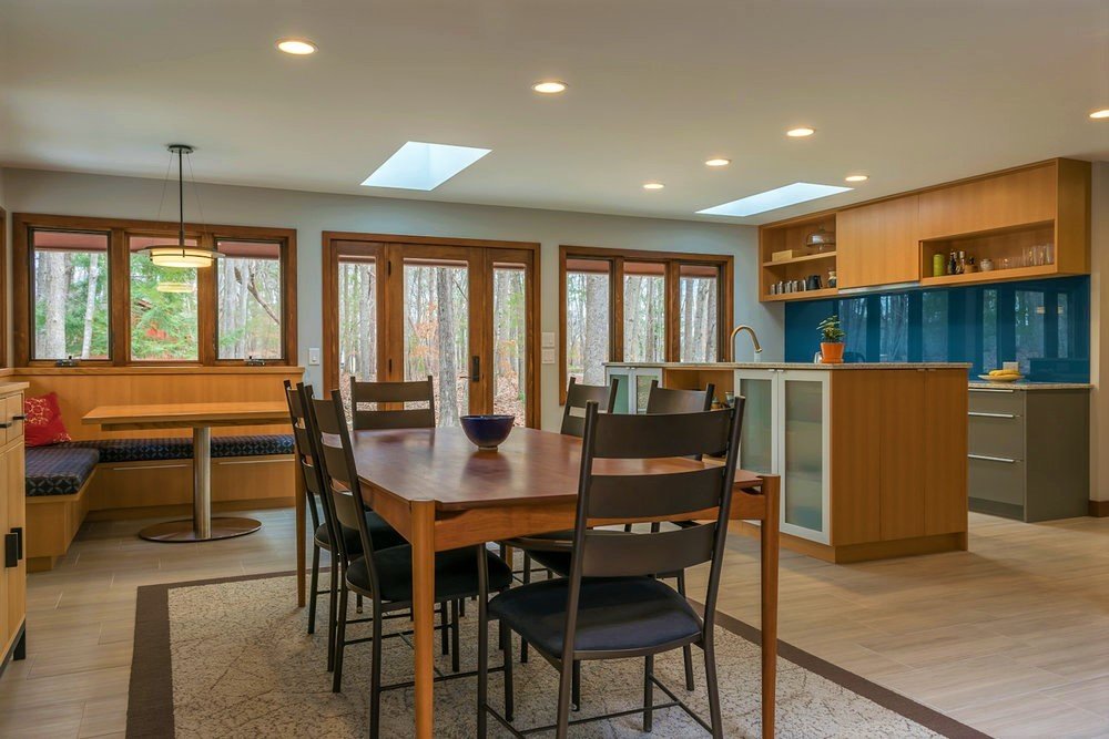 Absolutely stunning breakfast views are abundant on this wooded lot in Chapel Hill, NC.