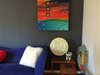 Some art collections brighten the interior space Photo 17 of The Bubbles House modern home