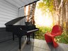 The BASIC model used as a music studio where immersion in nature recharges the mind and creativity allowing occupants to disappear into their work and the landscape. DISAPPEAR RETREAT has a neutral palette of only three finish materials, creating a zen atmosphere that emphasizes the exterior views and increases the perceived sense of space as the materials flow seamlessly from interior to exterior and from floor to wall to roof. Photo 6 of Disappear Retreat modern home