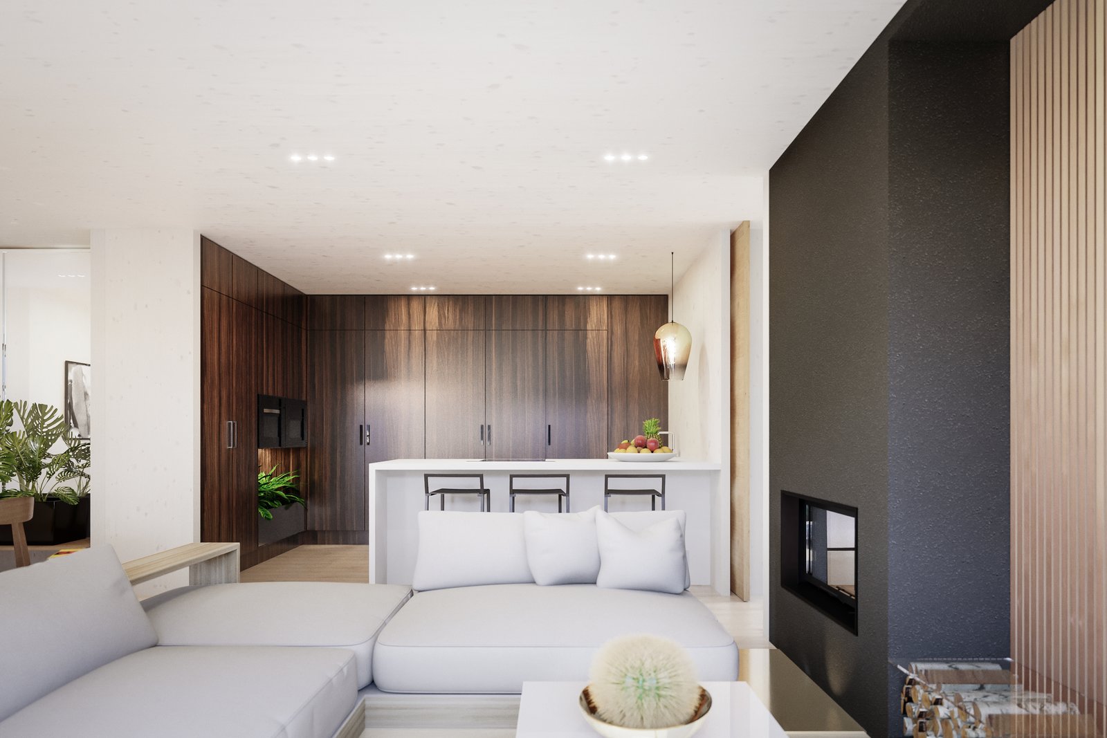 Apartments vary in sizes from 996 ft to 1195 ft and include 3 to 4 bedrooms, open concept kitchen, bathroom, sauna and a laundry room.