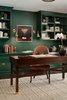 Modern home with Office, Chair, Shelves, Bookcase, Desk, and Study Room Type. Home office. Interior design by Carrington Hill Designs. Photo 2 of Atherton Home Design Makeover