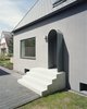 Modern home with Concrete Tread, Doors, Swing Door Type, Exterior, and Metal. entrance stair Photo 9 of Haus Mai