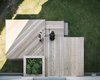 Modern home with Outdoor, Decking Patio, Porch, Deck, and Wood Patio, Porch, Deck. the owners enjoying the new garden terrace Photo 18 of Haus Mai