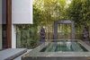 The fountain with Hindu scriptures Photo 12 of The Floating House modern home