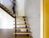 Modern home with Wood Tread, Metal Tread, and Metal Railing. Staircase - Rue de l'Espéranto residence - Guillaume Sasseville & PARKA - Architecture & Design Photo 14 of Rue de l'Espéranto residence
