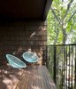 Modern home with Living Room and Chair. Balcony - Rue de l'Espéranto residence - Guillaume Sasseville & PARKA - Architecture & Design Photo 16 of Rue de l'Espéranto residence
