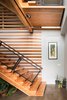 Modern home with Staircase, Wood Tread, and Metal Railing. Entry Stair Photo 4 of Panavista Hill House