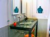 Integral glass counter and sink top Photo of Florida Home modern home