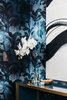 Brass details and accessories compliment the bright blue wall covering and console table. Photo 5 of 2017 San Francisco Decorator Showcase modern home