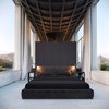 Modern home with Bedroom, Bed, Night Stands, Concrete Floor, and Table Lighting. Bedroom Photo 5 of Infinity House