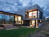 Modern home with Outdoor, Walkways, Garden, Side Yard, Grass, Small Patio, Porch, Deck, and Concrete Fences, Wall. Maroon Creek Overlook East Lawn. © Copyright CCY Architects. Photo 7 of Maroon Creek Overlook