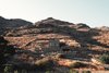 Modern home with Outdoor, Desert, and Boulders. Blended in the rock, south elevation Photo 18 of ROCKSPLIT house