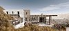 Modern home with Outdoor, Hardscapes, Grass, Boulders, and Concrete Patio, Porch, Deck. 3D Render Photo 7 of ROCKSPLIT house