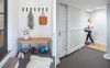 Custom designed bench for easy organization + sliding partition Photo 8 of Grant Park Dutchie modern home