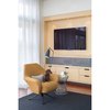 Modern home with Chair, Sectional, Coffee Tables, Lamps, Storage, Bookcase, Console Tables, Ottomans, End Tables, Ceiling Lighting, Medium Hardwood Floor, Carpet Floor, and Living Room. Tucker enjoying his homeowner's midcentury modern abode Photo 2 of Block 90 Penthouse