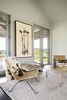 Modern home with Living Room, Concrete Floor, and Chair. Upcountry Maui Cottage and Barn: living room Photo 10 of Haiku Maui
