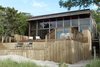 Deck View from Beach Photo 4 of Bay Walk Residence modern home