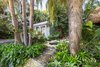 Modern home with Outdoor, Back Yard, Side Yard, Garden, Shrubs, Trees, Hardscapes, Walkways, Small Pools, Tubs, Shower, Swimming Pools, Tubs, Shower, Gardens, Small Patio, Porch, Deck, Pavers Patio, Porch, Deck, Standard Construction Pools, Tubs, Shower, and Landscape Lighting. The space was Photo 4 of Fred's Garden
