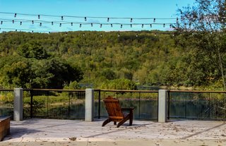 The Narrowsburg Observation Deck overlooks the Big Eddy and is located on Main Street. 