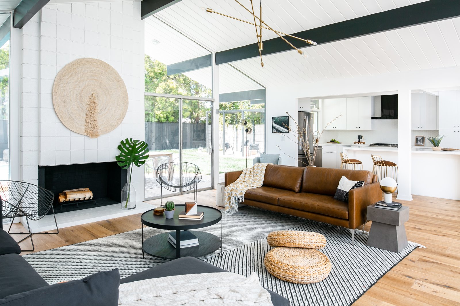 For this Eichler remodel, the objective was to respect the original bones with more thoughtful updates than what had come before. "Our goal was to design a beautiful mix of finishes that respected the timeless design intention of Eichler homes," say Sommer and Costello. "Rather than focus purely on historical renovation, we wanted to update the finishes and layout to ensure it lives on for the next generation."