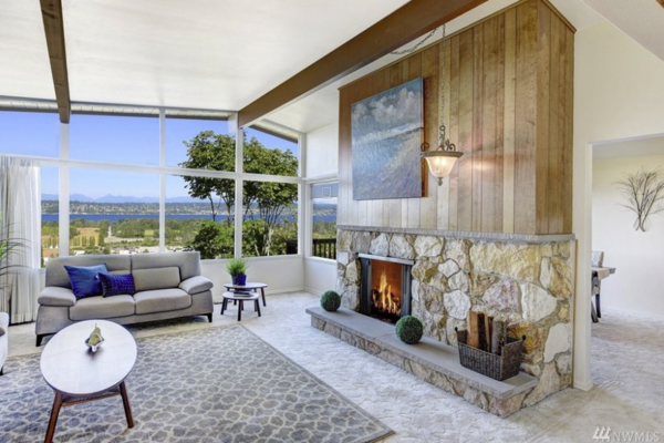 Before: The home, built in 1958, resides in the View Ridge neighborhood of Seattle. It had dated finishes but spectacular views and good bones.