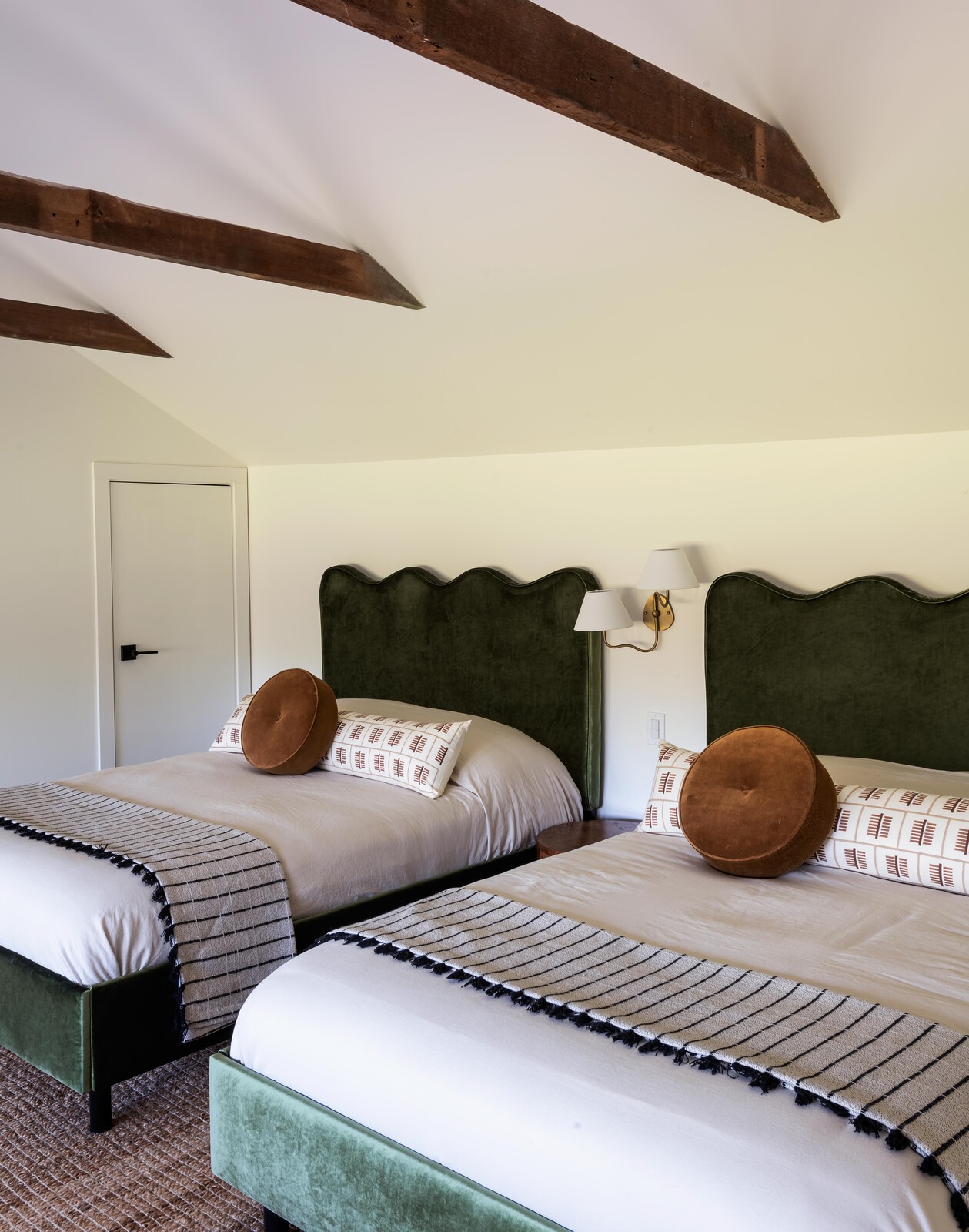Guest beds are from Lulu &amp; Georgia.