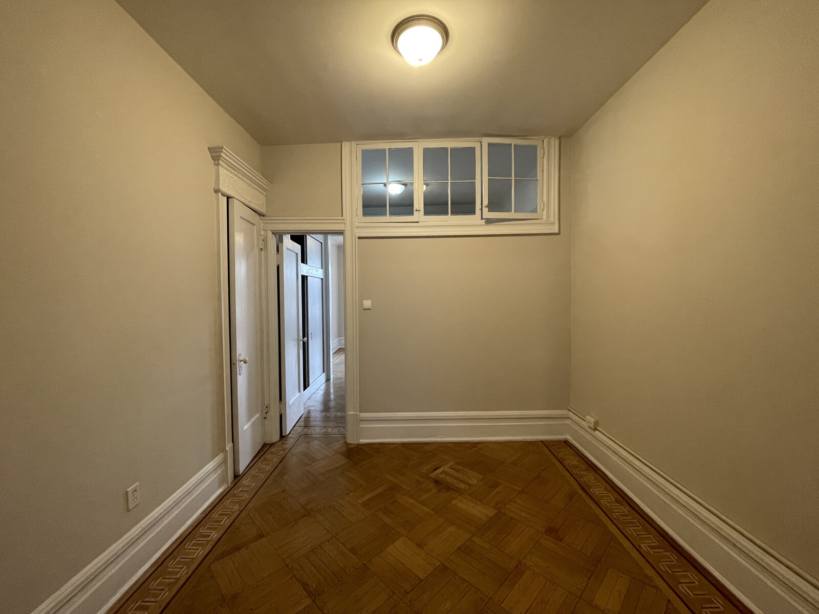 Before: The home had previously been divided into smaller rooms to form a single apartment on the parlor level. Dunham Robinson removed walls to create better flow and light conditions.